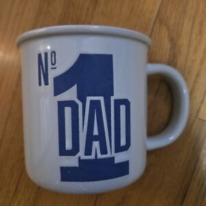 No. 1 Dad Mug - Blue & White